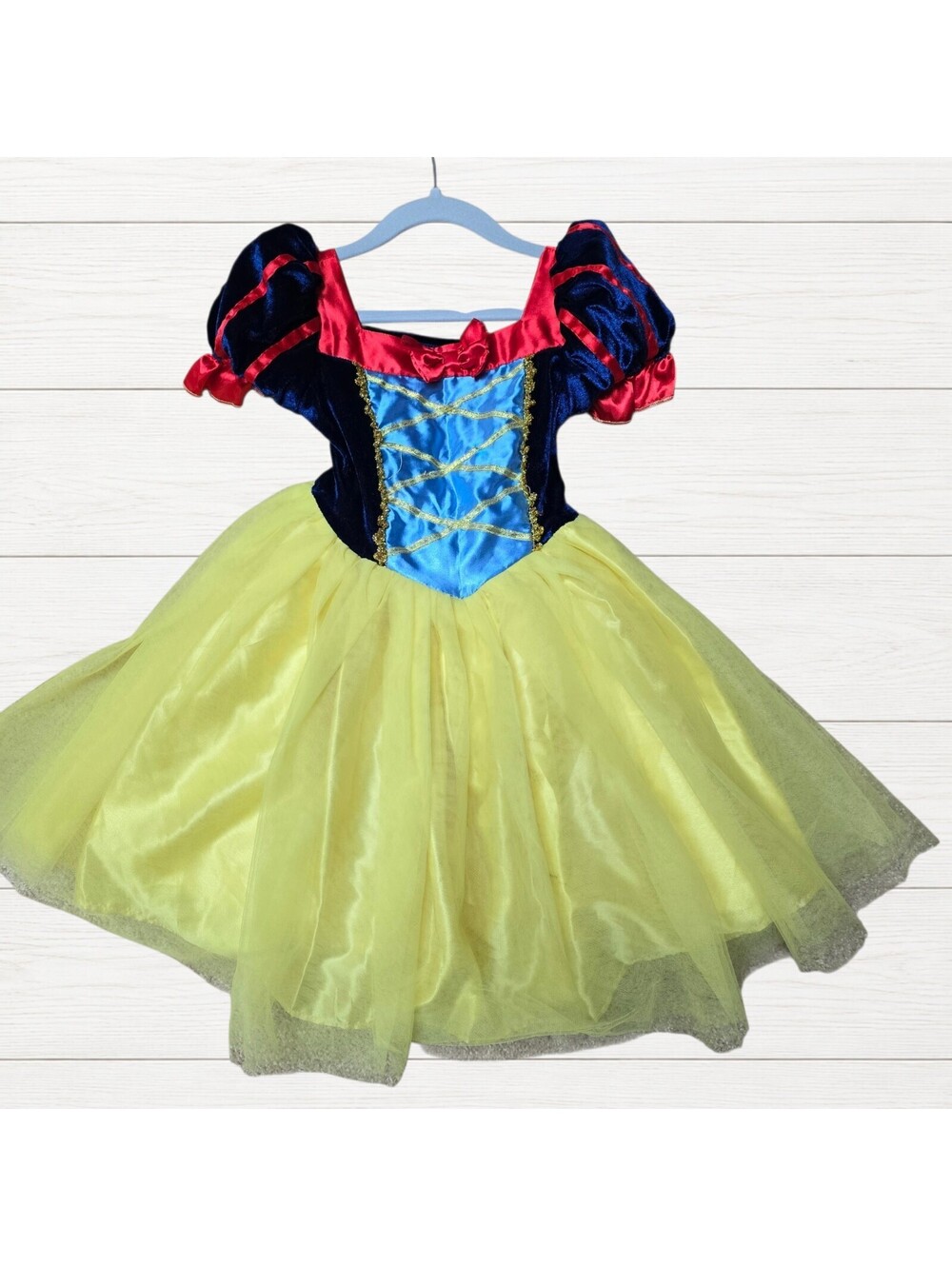 Dream Play Imagine Snow White Princess Costume Dress Girls Size 3/4 Halloween